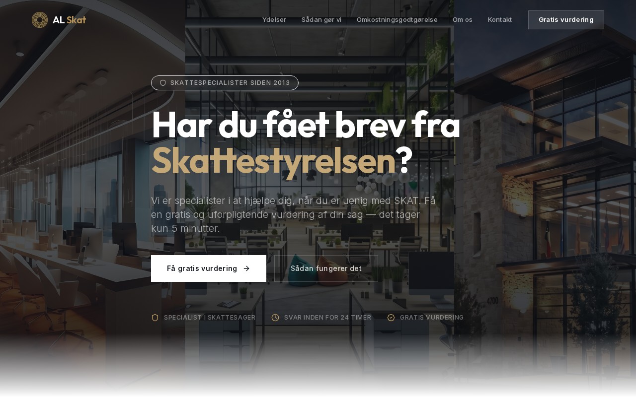 Webdesign for AL Skat